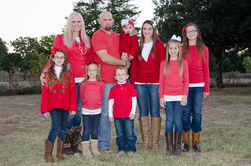 Daughter, Amy Nicole & 7 Grandchildren